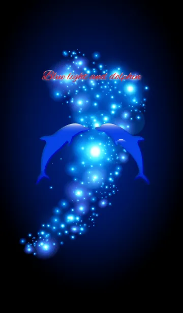 [LINE着せ替え] Blue light and dolphin 14.の画像1