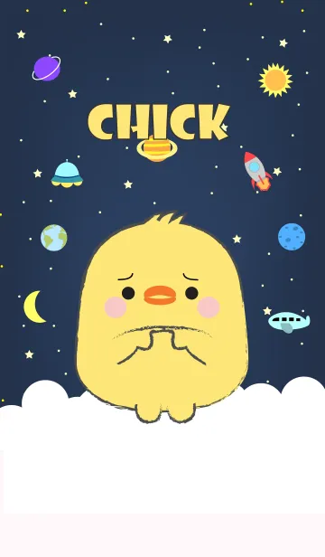 [LINE着せ替え] Emotions Chick On Galaxy (jp)の画像1