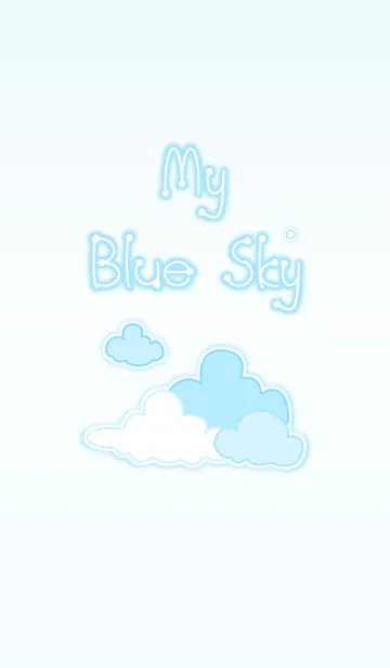 [LINE着せ替え] My Blue Sky 2！ (Blue V.3)の画像1