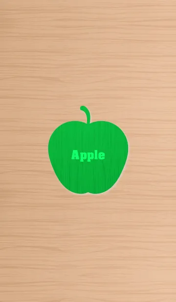 [LINE着せ替え] Woodgrain apple 7.の画像1