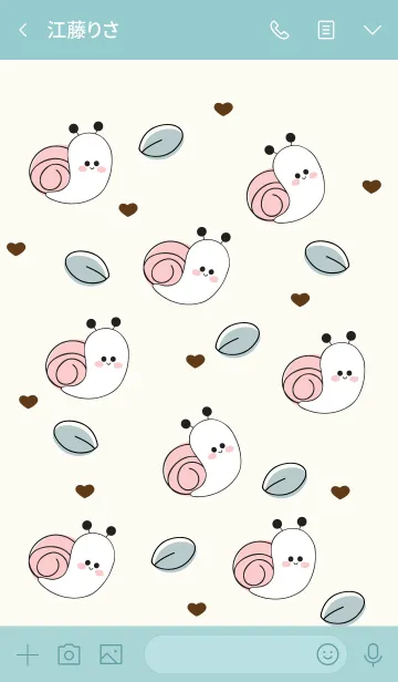 [LINE着せ替え] lovely snailの画像3