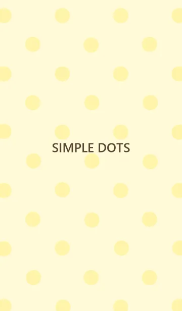 [LINE着せ替え] SIMPLE DOTS -pale yellow-の画像1