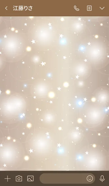 [LINE着せ替え] KIRAKIRA -BROWN GOLD STAR- 10の画像3