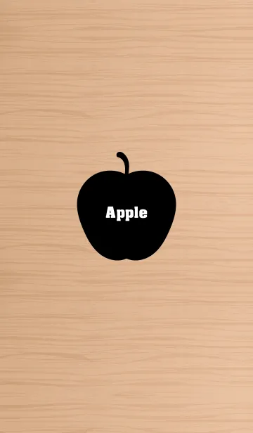 [LINE着せ替え] Woodgrain apple 8.の画像1