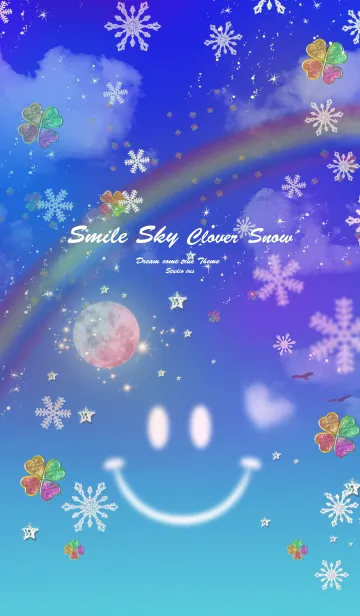 [LINE着せ替え] 運気UP Smile Sky Strawberry moon Snowの画像1