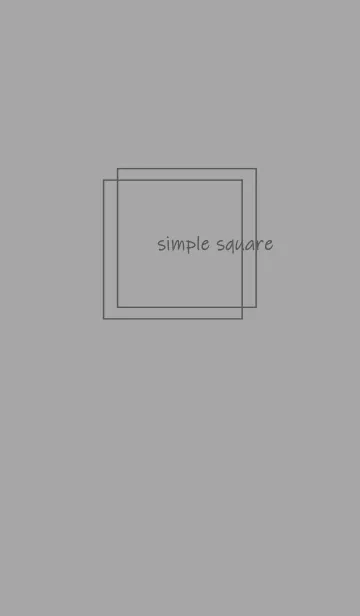 [LINE着せ替え] simple square =gray=の画像1