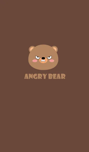 [LINE着せ替え] Simple Angry Bear Theme (jp)の画像1