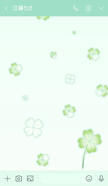 [LINE着せ替え] My Lucky Clover 2！ (Green V.5)の画像3