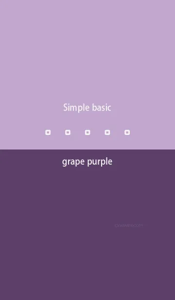 [LINE着せ替え] Simple basic グレープ パープルの画像1