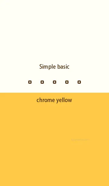 [LINE着せ替え] Simple basic クロム イエローの画像1