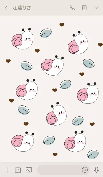 [LINE着せ替え] lovely snail 3の画像3