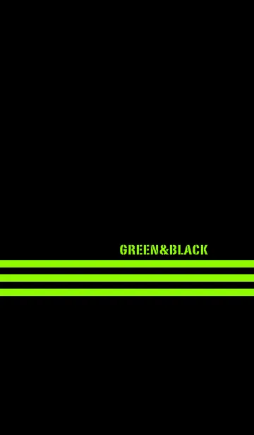 [LINE着せ替え] シンプル 緑と黒 ロゴ無し No.8-2の画像1