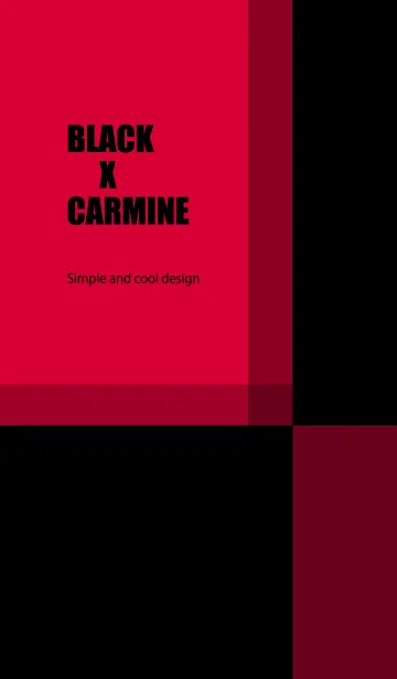 [LINE着せ替え] BLACK X CARMINEの画像1