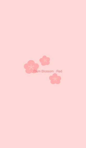 [LINE着せ替え] Plum Blossom : Redの画像1