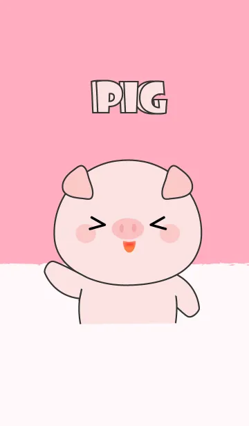 [LINE着せ替え] Simple So Cute Pig (jp)の画像1