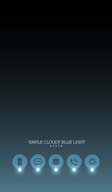 [LINE着せ替え] - SIMPLE CLOUDY BLUE LIGHT -の画像1