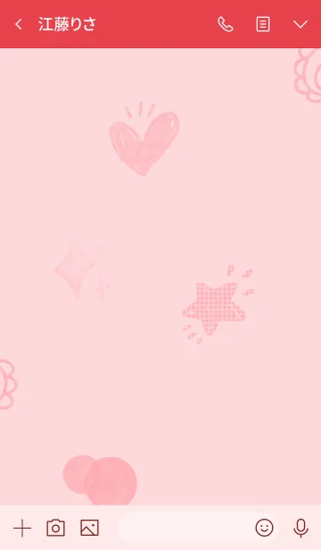 [LINE着せ替え] 推し色みつけた！赤の2の画像3