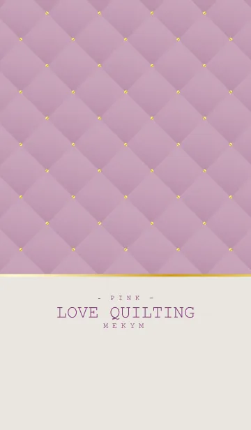 [LINE着せ替え] LOVE QUILTING PINK 11の画像1
