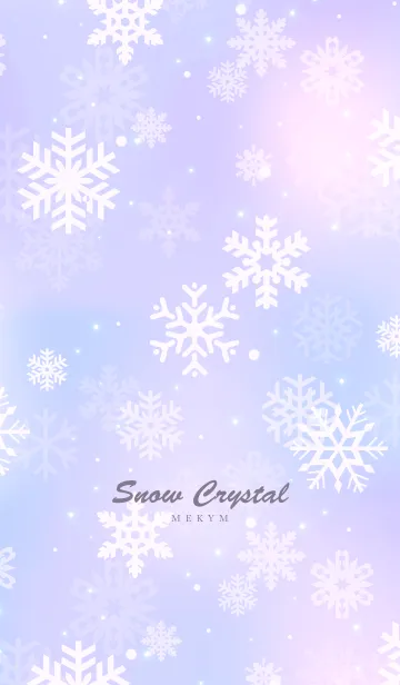 [LINE着せ替え] Snow Crystal Purple. 12 -MEKYM-の画像1
