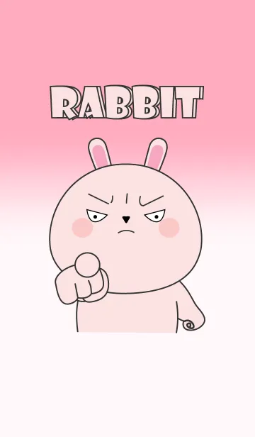 [LINE着せ替え] Cutie Pink Rabbit Theme (jp)の画像1