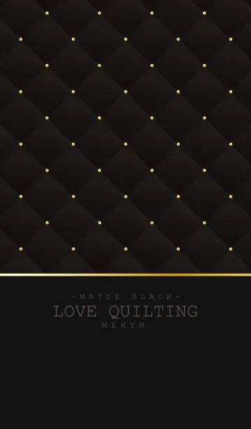 [LINE着せ替え] LOVE QUILTING 7 -MATTE BLACK-の画像1