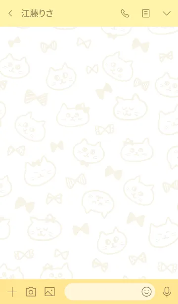 [LINE着せ替え] Ribbon ＆ Catの画像3