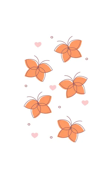 [LINE着せ替え] Cute butterflies 13 :)の画像1