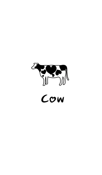 [LINE着せ替え] 思いやりのある斑点のある牛の画像1