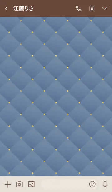 [LINE着せ替え] LOVE QUILTING BLUE 11の画像3