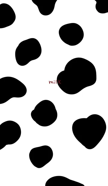[LINE着せ替え] 牛模様。ミルク。の画像1
