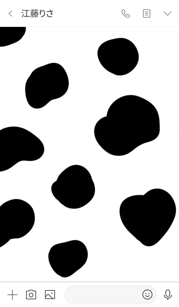 [LINE着せ替え] 牛模様。ミルク。の画像3