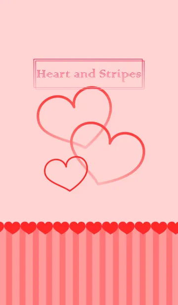 [LINE着せ替え] heart and stripes 1 JPの画像1