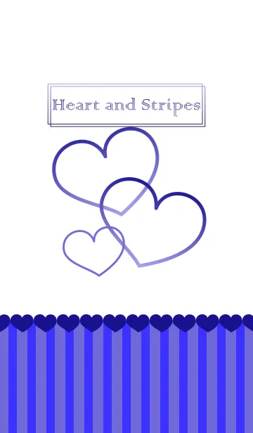 [LINE着せ替え] heart and stripes 3 JPの画像1