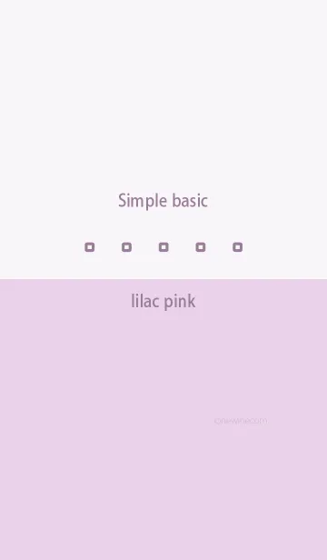 [LINE着せ替え] Simple basic ライラック ピンクの画像1