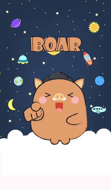[LINE着せ替え] Emotions Boar On Galaxy (jp)の画像1