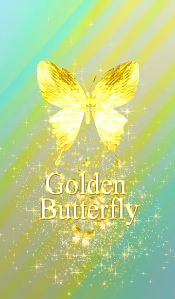 [LINE着せ替え] キラキラ♪黄金の蝶#61の画像1