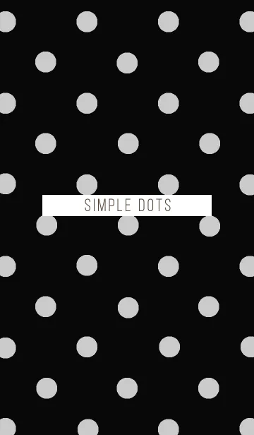 [LINE着せ替え] SIMPLE DOTS -black-の画像1