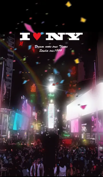 [LINE着せ替え] New York Neon I♥NYの画像1