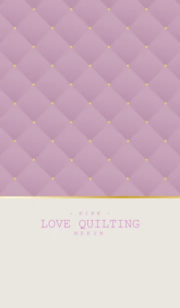 [LINE着せ替え] LOVE QUILTING PINK 13の画像1