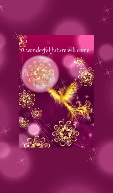 [LINE着せ替え] 運気劇的アップ♪黄金フェニックスの画像1