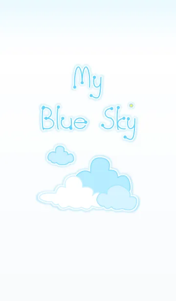 [LINE着せ替え] My Blue Sky 2！ (Blue V.2)の画像1