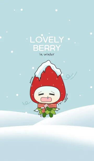 [LINE着せ替え] [かわいいイチゴ]冬のラブリーベリーの画像1