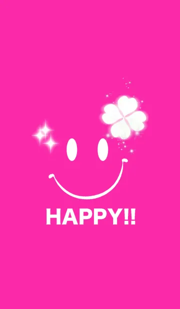 [LINE着せ替え] 幸運のSmile！！ PINK ！！の画像1