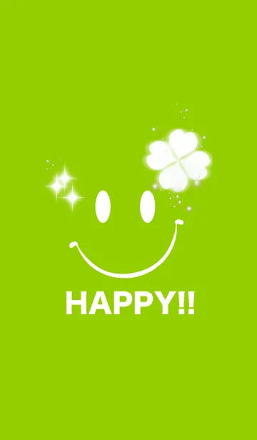 [LINE着せ替え] 幸運のSmile！！ Green！！の画像1