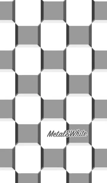 [LINE着せ替え] シンプル メタルと白 No.5の画像1