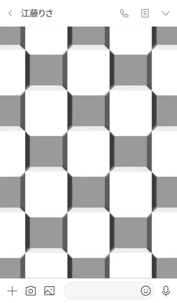 [LINE着せ替え] シンプル メタルと白 No.5の画像3