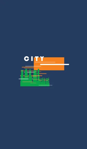 [LINE着せ替え] City (blue ver.)の画像1