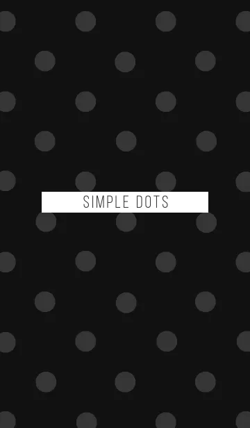 [LINE着せ替え] SIMPLE DOTS -black＆gray-の画像1
