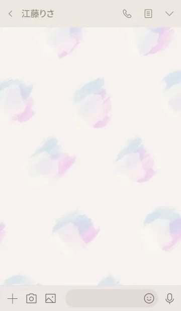 [LINE着せ替え] シンプル・水彩の画像3