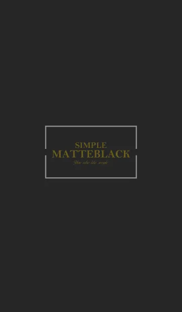 [LINE着せ替え] MATTE BLACK 25 -SIMPLE-の画像1